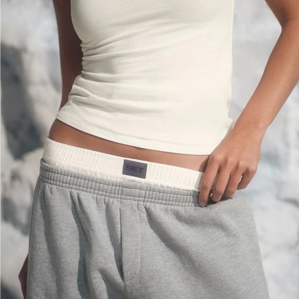 SET Active Midweight Sweats Staple Layered Straight Leg Sweats - Picture 4 of 4